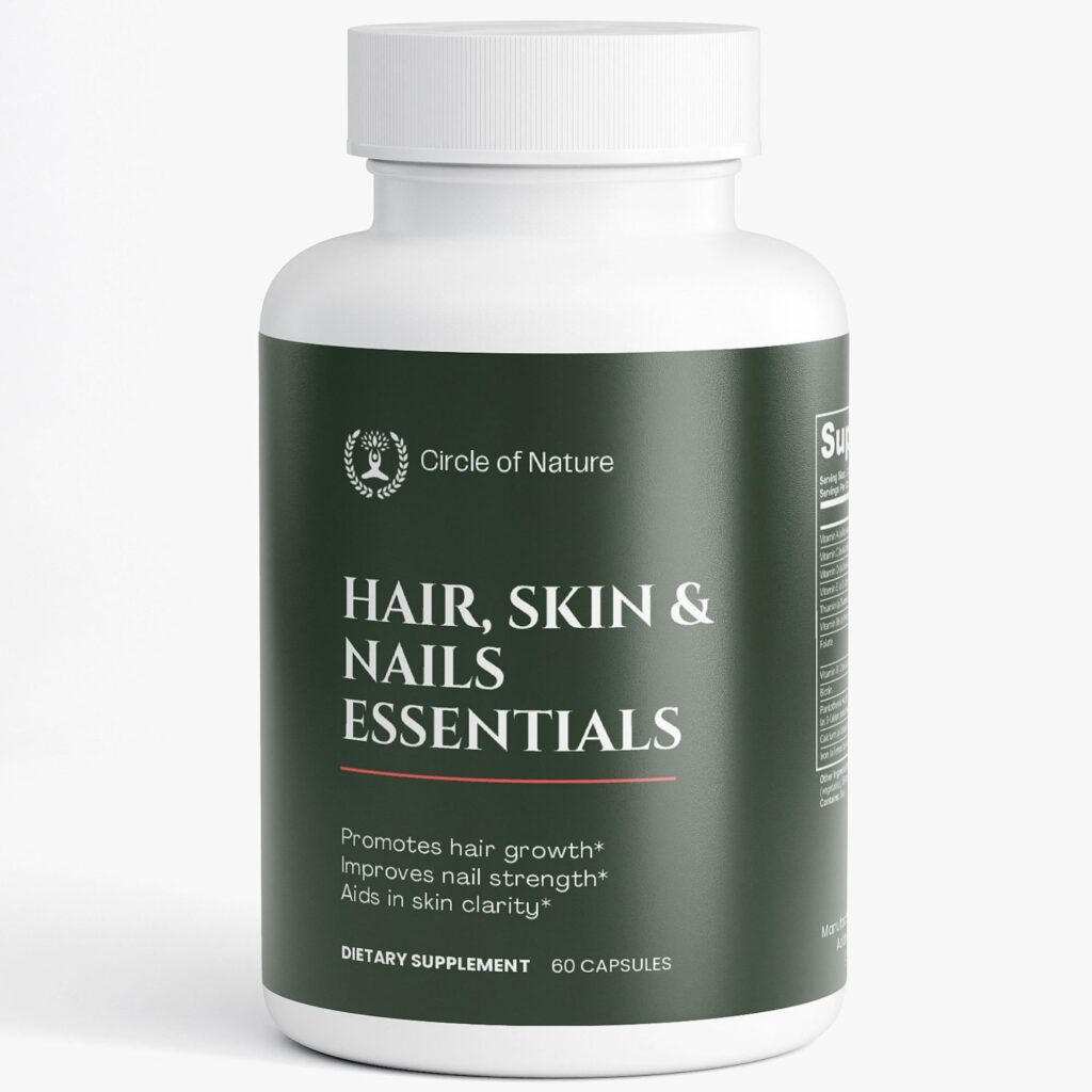 Hair Skin & Nails Essentials with Biotin, Folate & Multi-Vitamins
