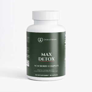 Max Detox Acai Berry Complex with Psyllium, Chlorella & Detox Support