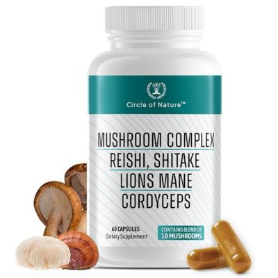Mushroom Complex Capsules with 10 Functional Mushrooms