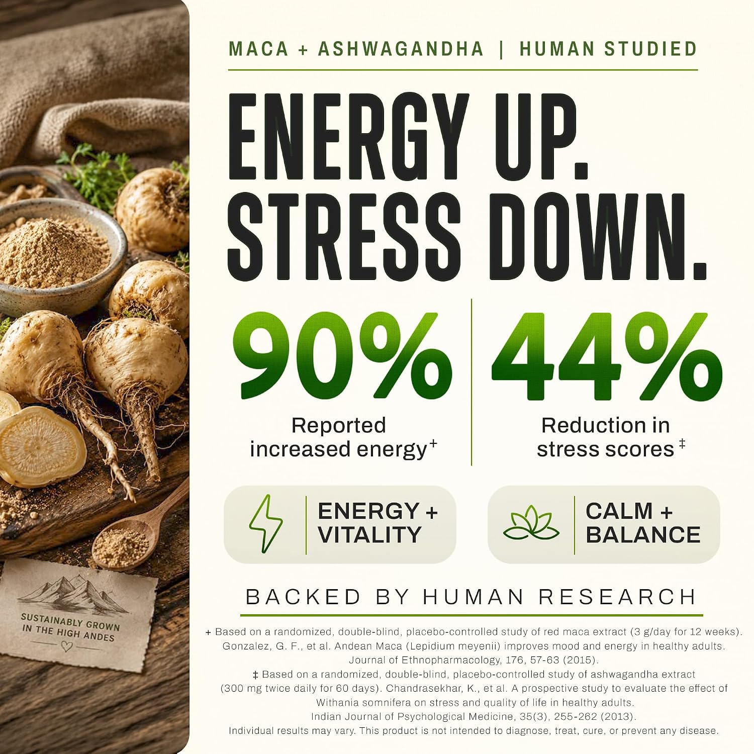 Maca Root, Ashwagandha, Turmeric Curcumin with Bioperine - Image 5