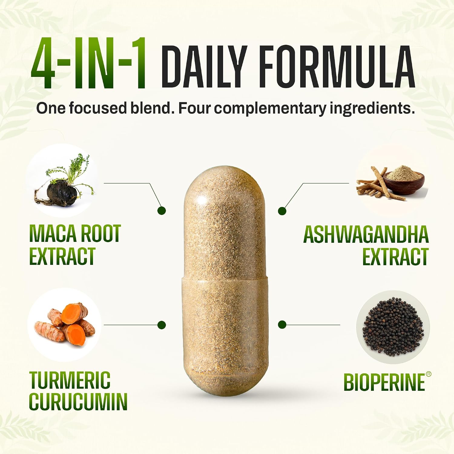 Maca Root, Ashwagandha, Turmeric Curcumin with Bioperine - Image 6